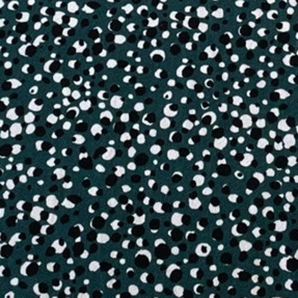 Adrianna Papell Blouse Sz 3X Polka Dots Green Black White 3/4 Sleeves Career - Picture 4 of 10
